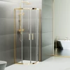 Obraz 4/7 - Murcia Gold sprchový kút zakrivený 80x80, 190cm, 6mm NANO