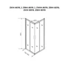 Obraz 10/10 - Motril Sprchový kút 80x80, 190cm, 6mm, NANO