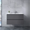 Obraz 1/3 -Catania matowy antracytowy szary, Szafka łazienkowa z umywalką, 100cm