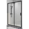 Obraz 4/5 -Elche Black 120 drzwi prysznicowe przesuwne, 190cm, 6mm