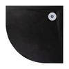 Obraz 4/11 -Cagliari Black 80x80x2,6 cm Półokrągły brodzik SMC z syfonem