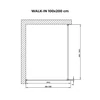 Obraz 5/5 - Walk-in Chrome sprchová stena, s dymovým sklom 100, 200cm, 8mm