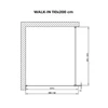 Obraz 5/5 - Walk-in Chrome sprchová stena, s dymovým sklom 110, 200cm, 8mm