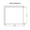 Obraz 5/5 - Walk-in Black sprchová stena, s matným, pieskovaným sklom 140, 200cm, 8mm