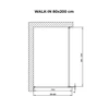 Obraz 5/5 - Walk-in Black sprchová stena, s dymovým sklom 80, 200cm, 8mm