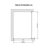 Obraz 5/5 - Walk-in Chrome sprchová stena, s dymovým sklom 90, 200cm, 8mm