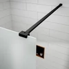 Obraz 2/5 - Walk-in Black sprchová stena, s matným, pieskovaným sklom 50, 200cm, 8mm