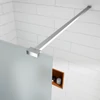 Kép 2/5 - Walk-in || Chrome zuhanyfal, savmart, matt üveggel 50, 200cm, 8mm, NANO