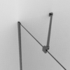 Obraz 2/2 - RUBIO čierny sprchový kút 80x80, 90x90, 100x100, 195cm, 6mm