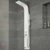 Obraz 1/7 - Merin WHITE sprchový panel, nehrdzavejúca oceľ