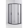 Obraz 5/8 - Avignon 6mm Black zakrivený Sprchový kút 70*70 190cm