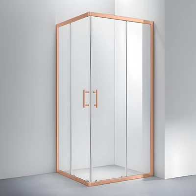 Motril Rose Gold Sprchový kút 80x80 190cm, 6mm NANO