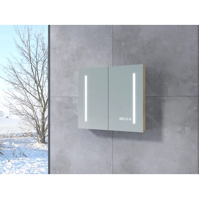 Sevilla Sonoma Dvojdverová skriňa so zrkadlom, LED 60 cm