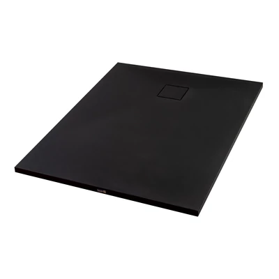 Cagliari Black 80x100x2,6 cm Štvorcová, SMC sprchová vanička, so sifonom