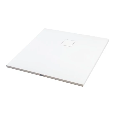 Cagliari White 80x80x2,6 cm Štvorcová, SMC sprchová vanička, so sifonom