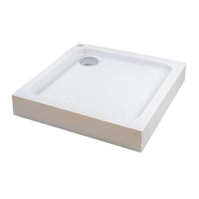Almagro 80x80x13,5 cm Štvorcová, akrylová sprchová vanička, so sifonom
