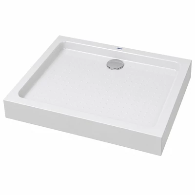 Almagro 90x120x13,5 cm Štvorcová, obdĺžniková, akrylová sprchová vanička, so sifonom