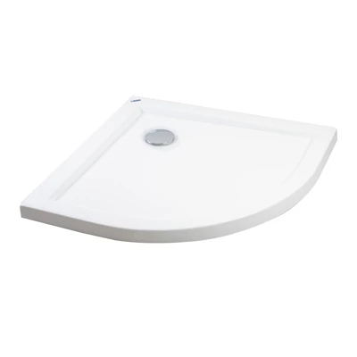 Coria 80x80x5 cm Kruhová, akrylová sprchová vanička, so sifonom