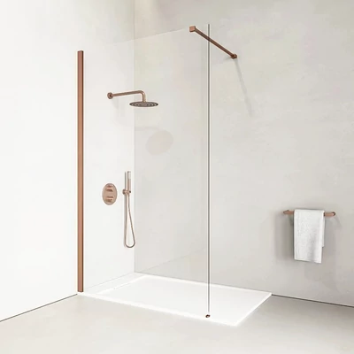 Walk-in Rose Gold sprchová stena 80, 200cm, 8mm