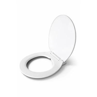 WC sedadlo SOFTY, pomalé zatváranie (soft close), biele, plastové, s tlmením dosadu