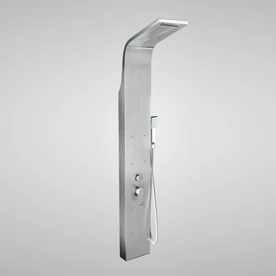 Bologna Silver sprchový panel, nehrdzavejúca oceľ