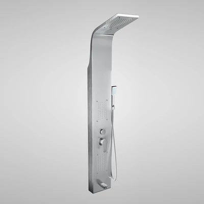 Merin Silver Sprchový panel, z nerezové oceli