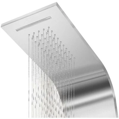Verona SILVER sprchový panel, nehrdzavejúca oceľ LED