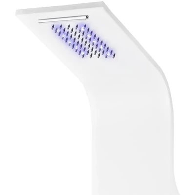 Verona WHITE sprchový panel, nehrdzavejúca oceľ LED