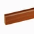 W-STEP soklová lišta k laminátovej podlahe, vzor jaseň, 2400x60x15 mm