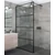 Walk-in čierna sprchová stena 80, 200cm, 8mm