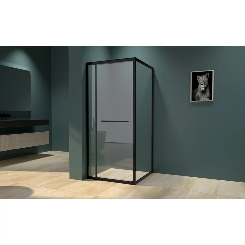 Firenze Sprchový kút Black 6mm 70cm