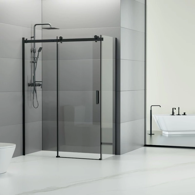 Milano Duo Black Sprchový kút 80x120, 195cm, 8mm