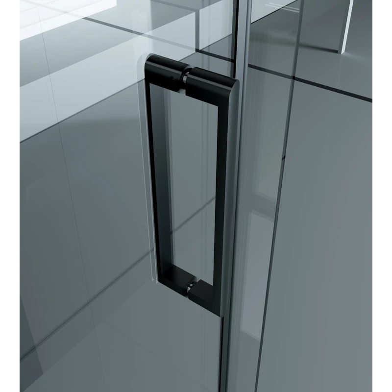 Milano Duo Black Sprchový kút 80x120, 195cm, 8mm
