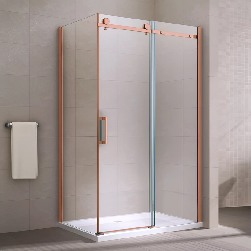Milano Duo Rose Gold Sprchový kút 80x120, 195cm, 8mm