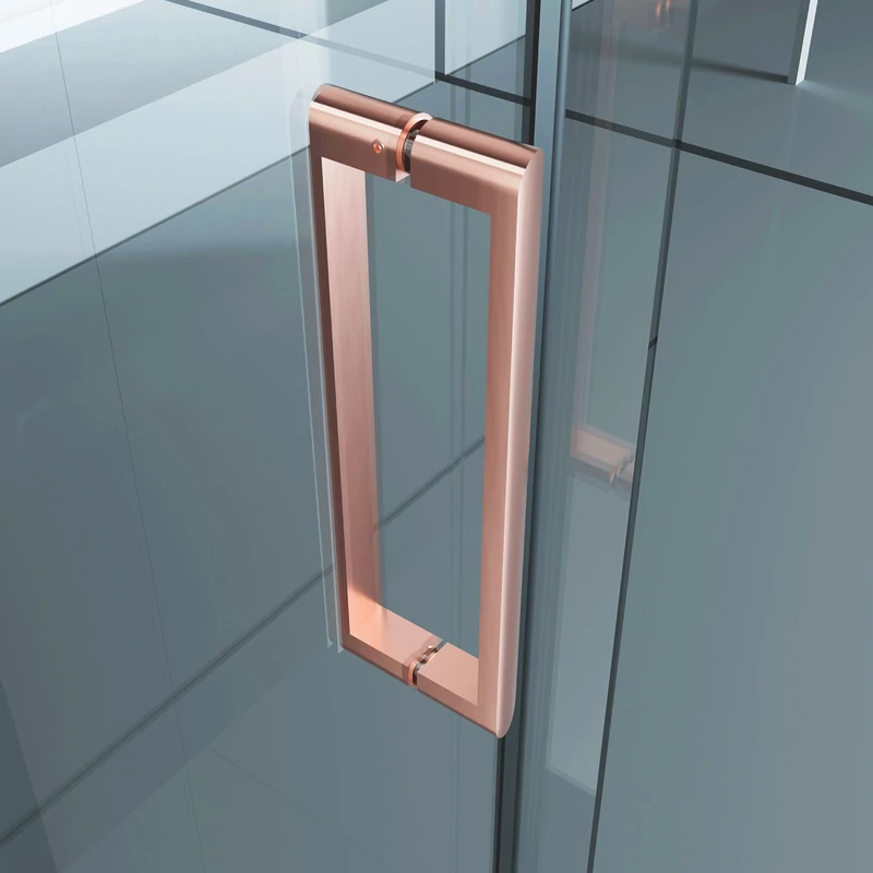 Milano Duo Rose Gold kabina prysznicowa 80x120, 195cm, 8mm