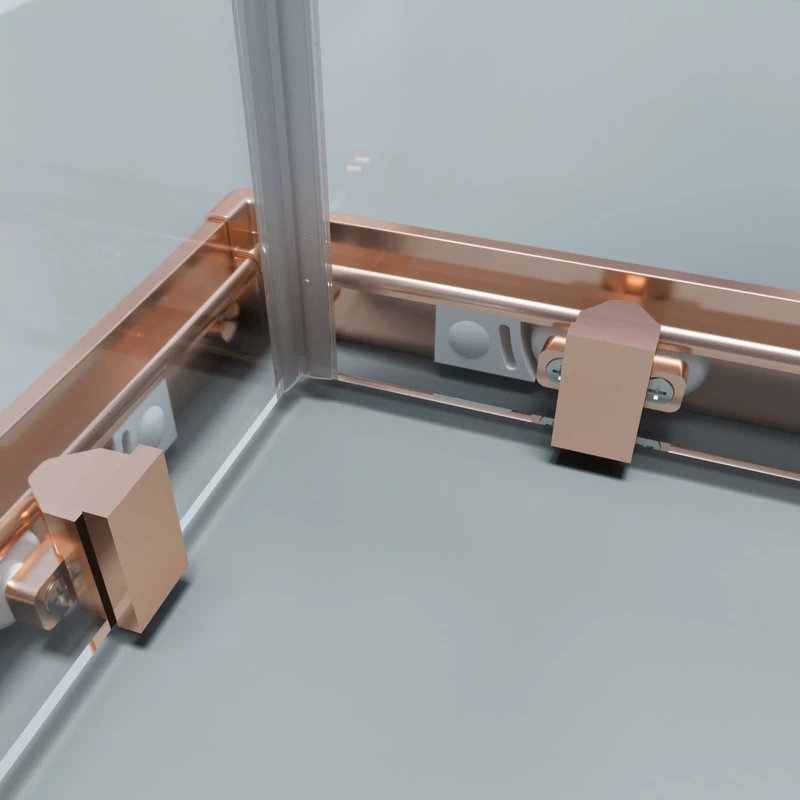 Motril Rose Gold Sprchový kút 80x80 190cm, 6mm NANO