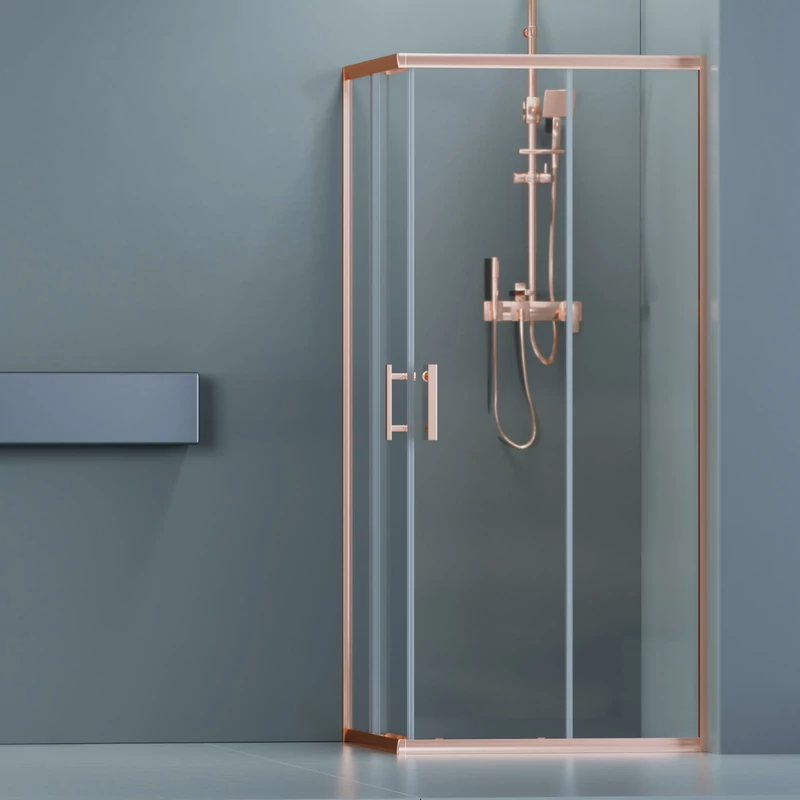 Motril Rose Gold Sprchový kút 80x80 190cm, 6mm NANO