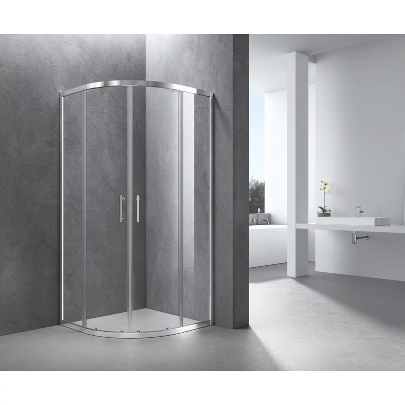 Murcia sprchový kút zakrivený 80x80, 190cm, 6mm, NANO