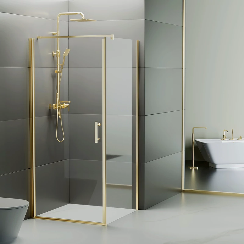 Rubio Gold Sprchový kút 80x80, 195cm, 6mm