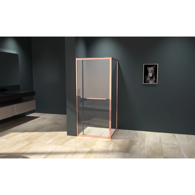 Firenze Sprchový kút Rose Gold 6mm 80cm