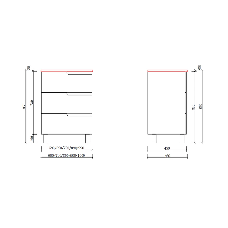 Torino White Kúpeľňová skrinka s umývadlom 60cm