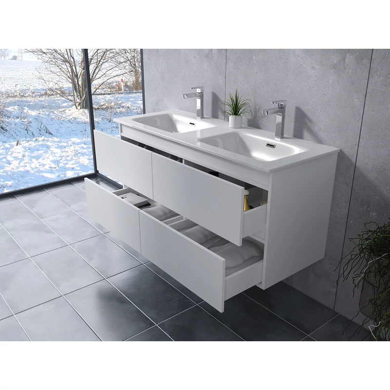 Dijon White Kúpeľňová skrinka s umývadlom 120cm