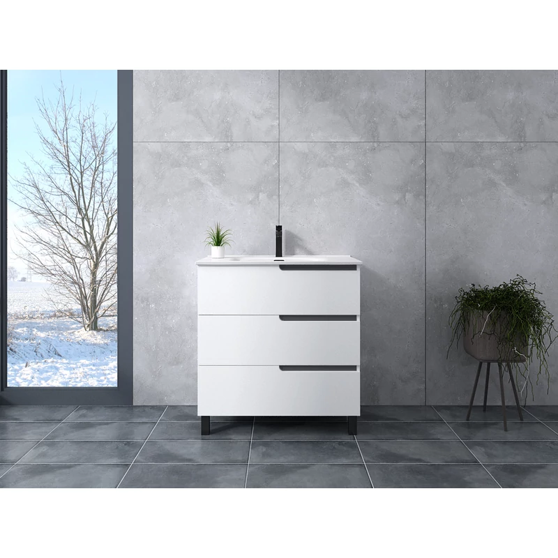 Torino White Kúpeľňová skrinka s umývadlom 100cm