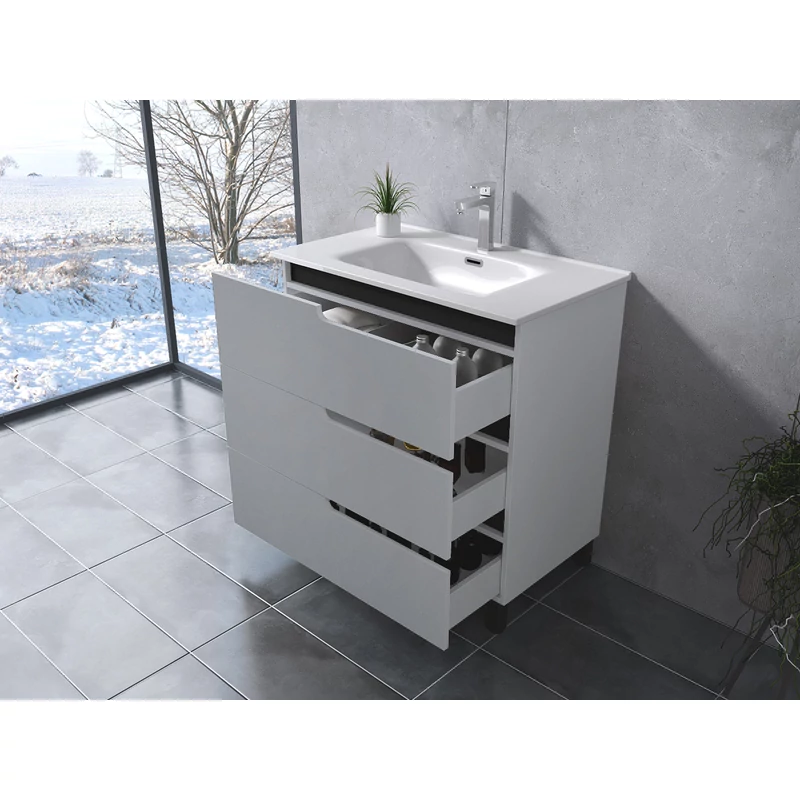 Torino White Kúpeľňová skrinka s umývadlom 100cm