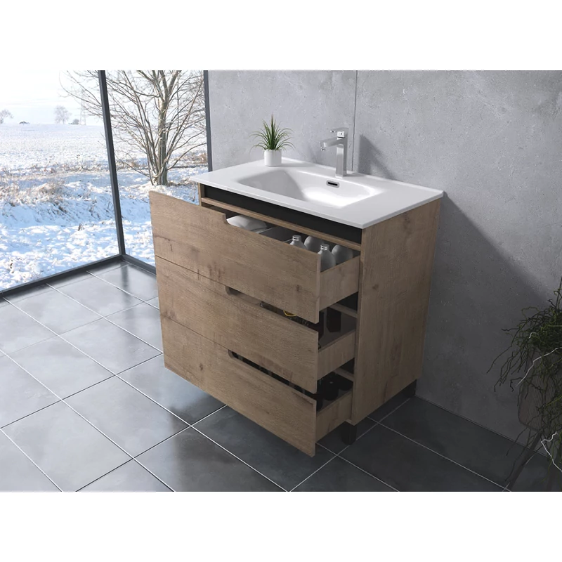 Torino Sonoma Kúpeľňová skrinka s umývadlom 60 cm
