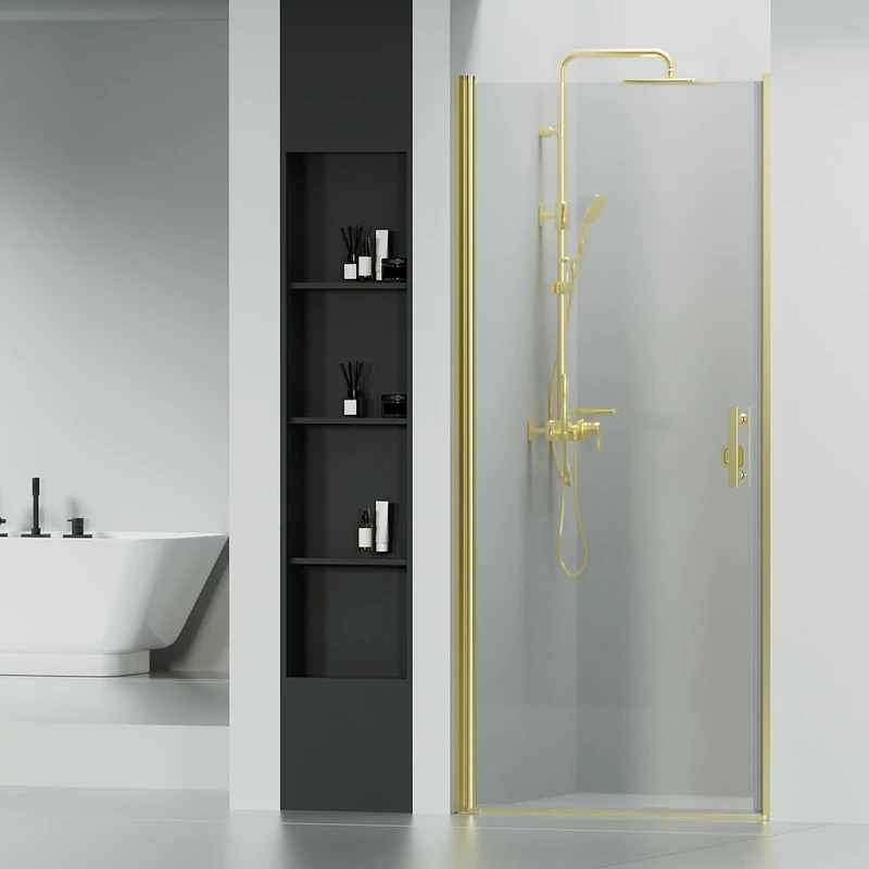 Madeira Gold 90 otváracie sprchové dvere, 190cm, 6mm