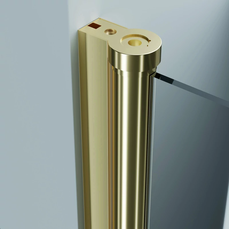 Westy Gold 80 dwuskrzydłowe drzwi prysznicowe otwierane, 195cm, 6mm