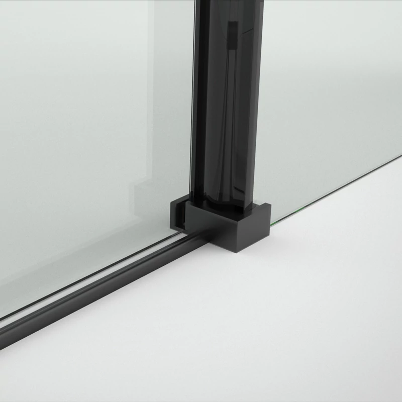 Belvero Black drzwi prysznicowe przesuwne, 120x195cm, 6mm