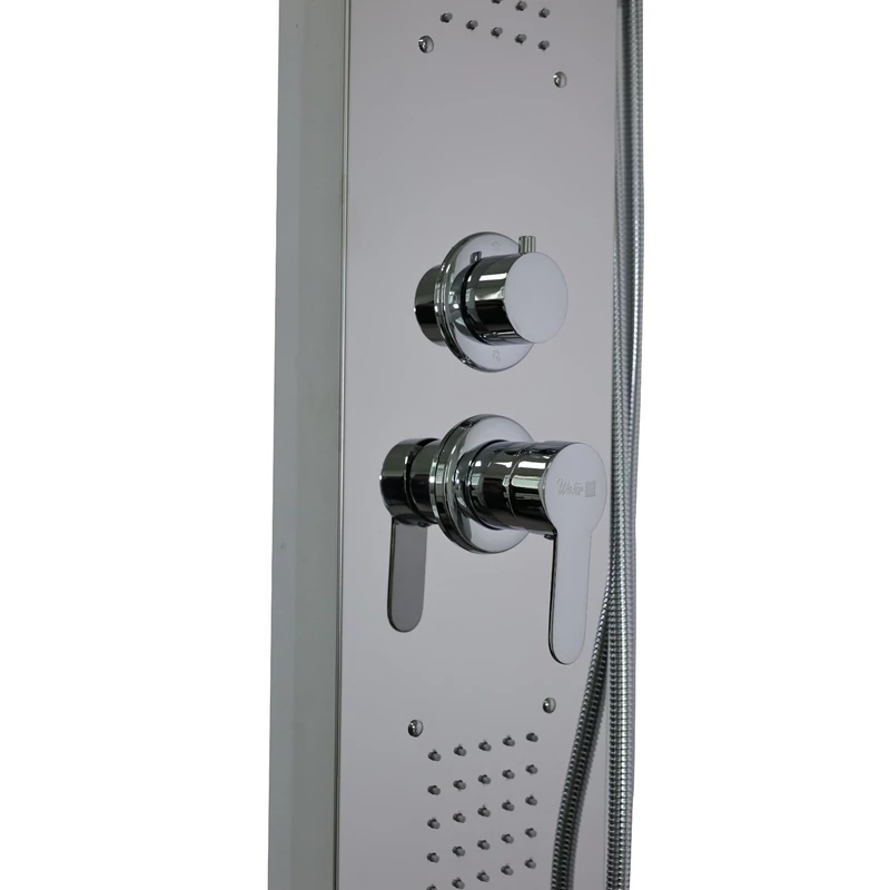 Gothenburg Silver sprchový panel, nehrdzavejúca oceľ BS