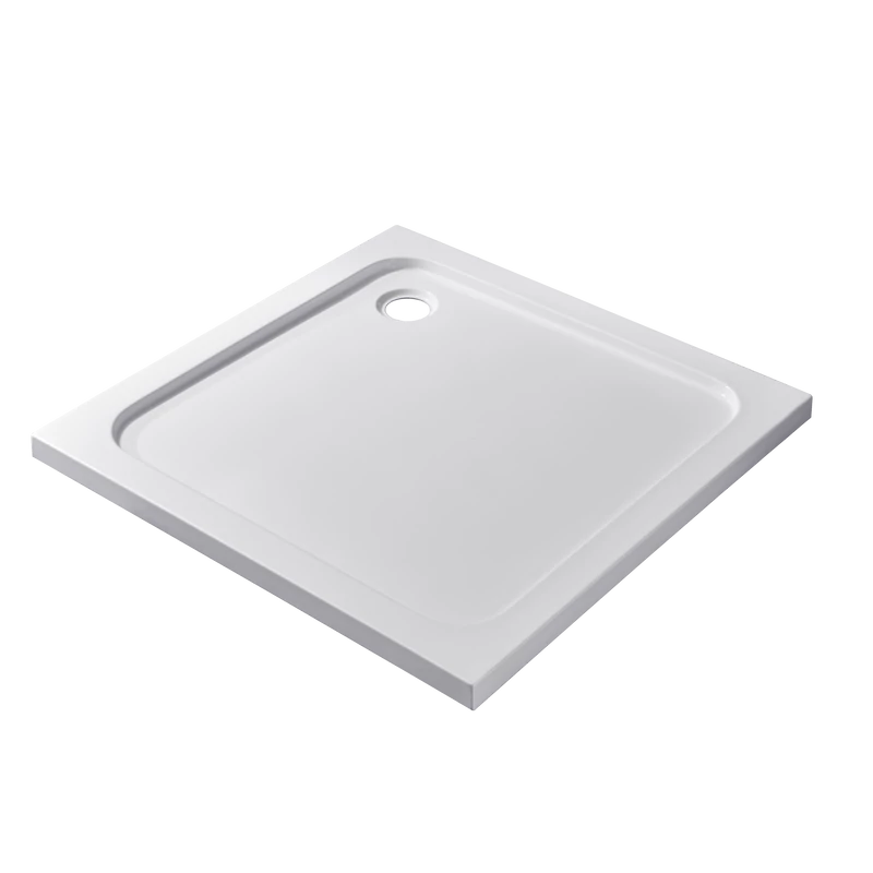 Coria 80x80x 5 cm Štvorcová, akrylová sprchová vanička